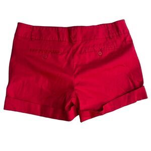 NEW YORK & COMPANY Women’s Shorts Red Cuffed Size‎ 14 Stretch Inseam 4”
